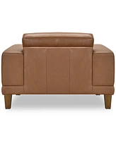Niebee 52" Leather Chair, Created for Macy's