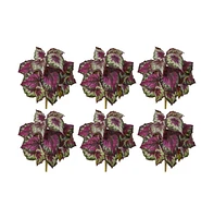 Slickblue Wax Begonia Bush for Bright and Lush Indoor Decor (Set of 6)