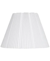 Springcrest Hardback Knife Pleated Empire Lamp Shade Brussels White Large 9" Top x 17" Bottom x 12.25" Slant x 11.75" High Spider with Replacement Har