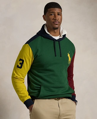 Polo Ralph Lauren Men's Big & Tall Pony Color-Blocked Fleece Hoodie