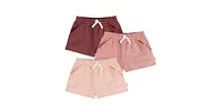 Gerber Baby Girls Knit Shorts, 3-Pack