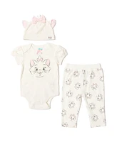 Disney Baby Girls Mickey Mouse Minnie Mouse Lion King Winnie the Pooh Baby Bodysuit Pants and Hat 3 Piece Outfit Set Newborn to