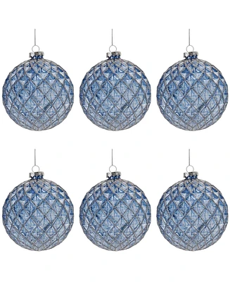 Slickblue Set of 6 Ball Ornaments for Festive Christmas Decor