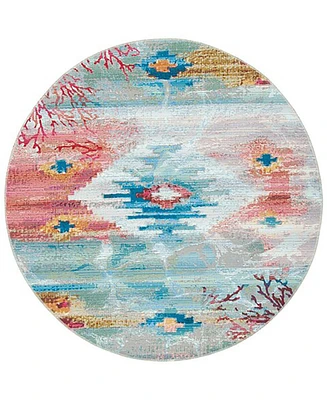 Safavieh Barbados Indoor/Outdoor BAR554M 6'6"x6'6" Round Area Rug