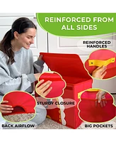 Quokka Turtle Toy Chest Collapsible Organizer for Kids with Handles & Flip-Top Lids