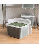 Iris 4 Pack Letter/Legal Size File Box