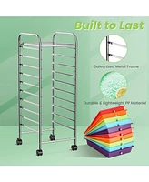 10 Drawer Rolling Storage Cart Scrapbook Office School Organizer