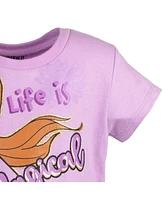 Disney Girls Princess Moana Cinderella Ariel Rapunzel Elsa Anna Jasmine Belle French Terry Dress to