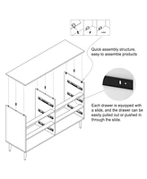 Boyel Living 47.8"W -Drawer Storage Cabinet Dresser & Chest