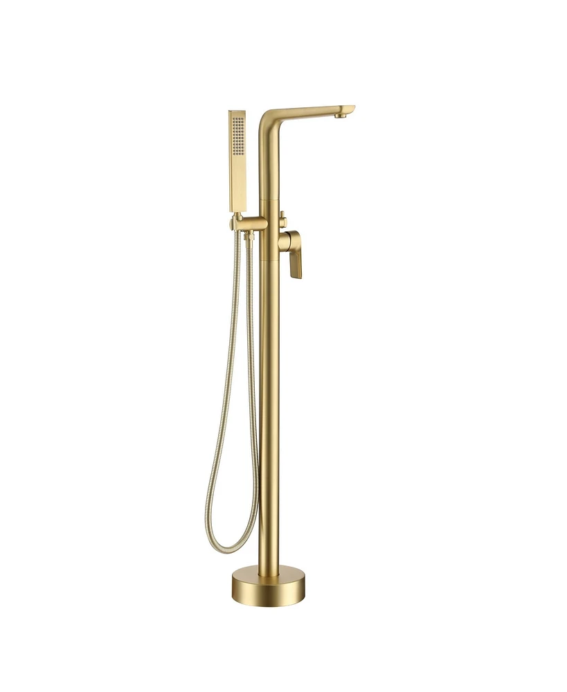 Boyel Living Single-Handle 1 Spray Tub and Shower Faucet in Brushed Gold (Valve Included) - Built In Valve