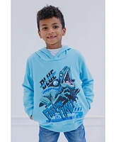 Jurassic Park Boys World Dinosaur T-Rex Fleece Pullover Hoodie