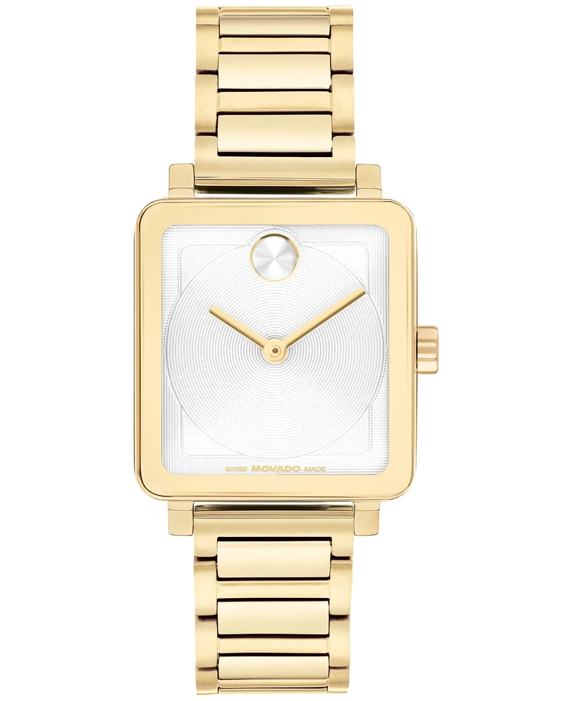 Movado Women's Bold Evolution 2.0 Swiss Quartz Ionic Plated Light Gold Steel Watch 26mm - Gold