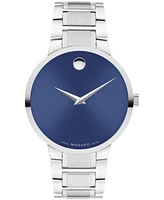 Movado Men's Portfolio Swiss Quartz Stainless Steel Watch 40MM - Silver