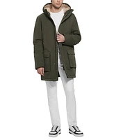 Guess Men's Lawrence Sherpa Lined Three Quarter Parka Coat