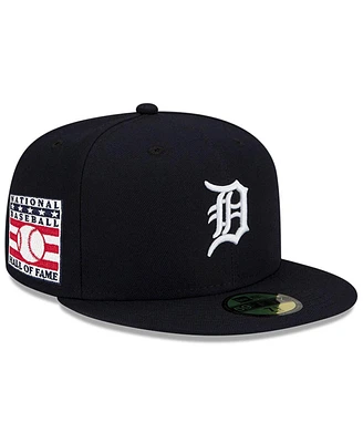 New Era Men's Navy Detroit Tigers National Baseball Hall of Fame 59FIFTY Fitted Hat