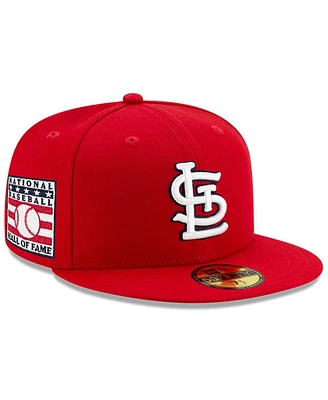 New Era Men's Red St. Louis Cardinals National Baseball Hall of Fame 59FIFTY Fitted Hat