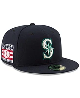 New Era Men's Navy Seattle Mariners National Baseball Hall of Fame 59FIFTY Fitted Hat