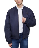 Guess Men's John Bomber Jacket with Removable Hooded Inset