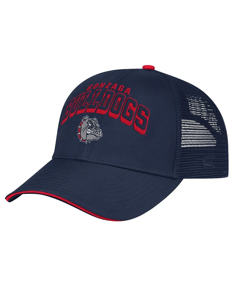 Colosseum Men's Navy Gonzaga Bulldogs Wyatt Primary Team Trucker Adjustable Hat