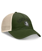 Top of the World Men's Hunter Green Florida State Seminoles Oht Military Appreciation Glory Trucker Adjustable Hat