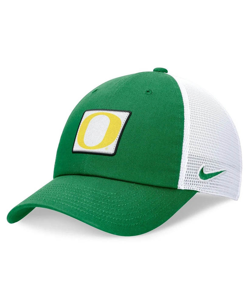 Nike Men's Green/White Oregon Ducks Primetime Club Trucker Adjustable Hat