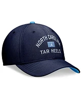 Jordan Men's Navy North Carolina Tar Heels Primetime Rise Swoosh Flex Hat