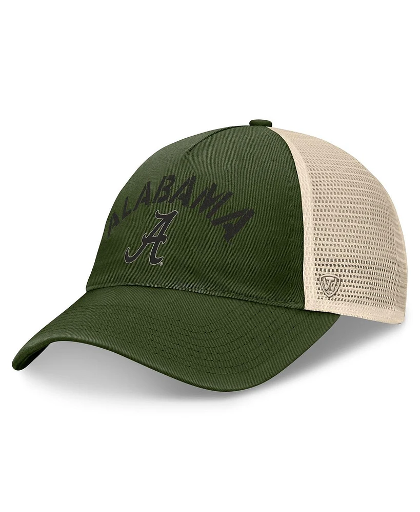 Top of the World Men's Hunter Green Alabama Crimson Tide Oht Military Appreciation Glory Trucker Adjustable Hat