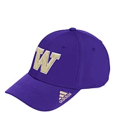 Adidas Men's Purple Washington Huskies Locker Room Logo Flex Hat