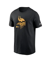 Nike Men's Black Minnesota Vikings Faded Essential T-Shirt