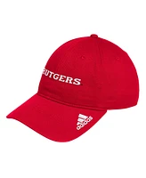 Adidas Men's Scarlet Rutgers Scarlet Knights Locker Room Wordmark Slouch Adjustable Hat