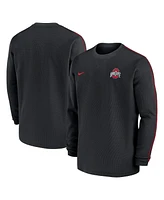 Nike Men's Black Ohio State Buckeyes 2024 Sideline Coaches Long Sleeve Top