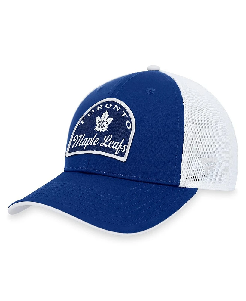 Fanatics Men's Blue/White Toronto Maple Leafs Fundamental Adjustable Hat