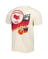 Image One Men's Cream Virginia Tech Hokies Vault Vintage Comfort Color T-Shirt