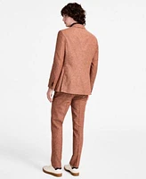 Tommy Hilfiger Mens Modern Fit Rust Suit Separates