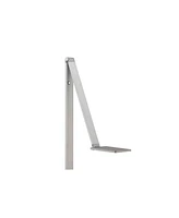 Possini Euro Design Bentley Modern Minimalist Style Task Floor Lamp Led Bright Lighting 61" Tall Silver Aluminum Adjustable Touch On Off for Living Ro