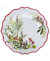 Certified International Christmas Gatherings 2-Pc. Melamine Platter Set
