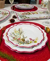 Certified International Christmas Gatherings Salad Plates, Set of 4