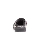 Muk Luks Men's Gabriel Clog Slippers, Black, S (8-9)