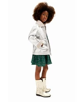 Desigual Girls Girls's Metallic shearling jacket