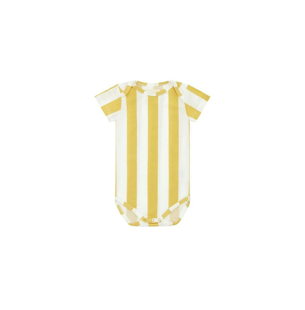 Vild House of Little Baby Yellow Striped, Tencel Bodysuit