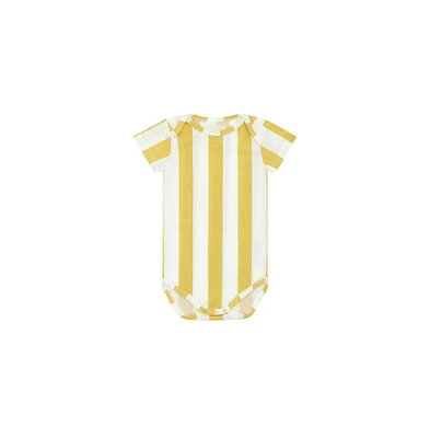 Vild House of Little Baby Yellow Striped, Tencel Bodysuit