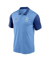 Nike Men's Light Blue Brooklyn Dodgers Franchise Cooperstown Collection Polo