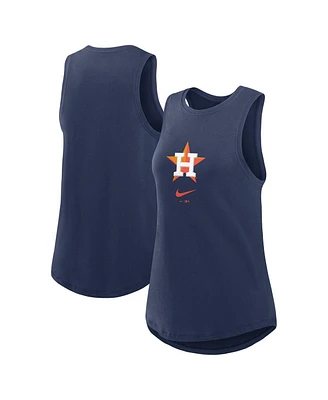 Nike Women's Navy Houston Astros Legacy Icon High Neck Fashion Tank Top