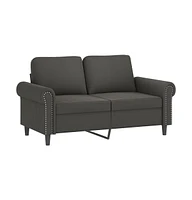 vidaXL 2-Seater Sofa Dark 47.2" Velvet