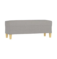 vidaXL Bench Light Gray 39.4"x13.8"x16.1" Fabric