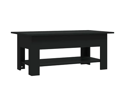 vidaXL Coffee Table Black 40.2"x21.7"x16.5" Engineered Wood