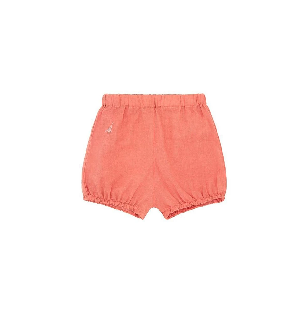 Vild House of Little Baby Organic Cotton Woven Bloomer Shorts - Coral