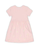 Wes & Willy Girls Toddler Pink Michigan Wolverines Daisy Dress