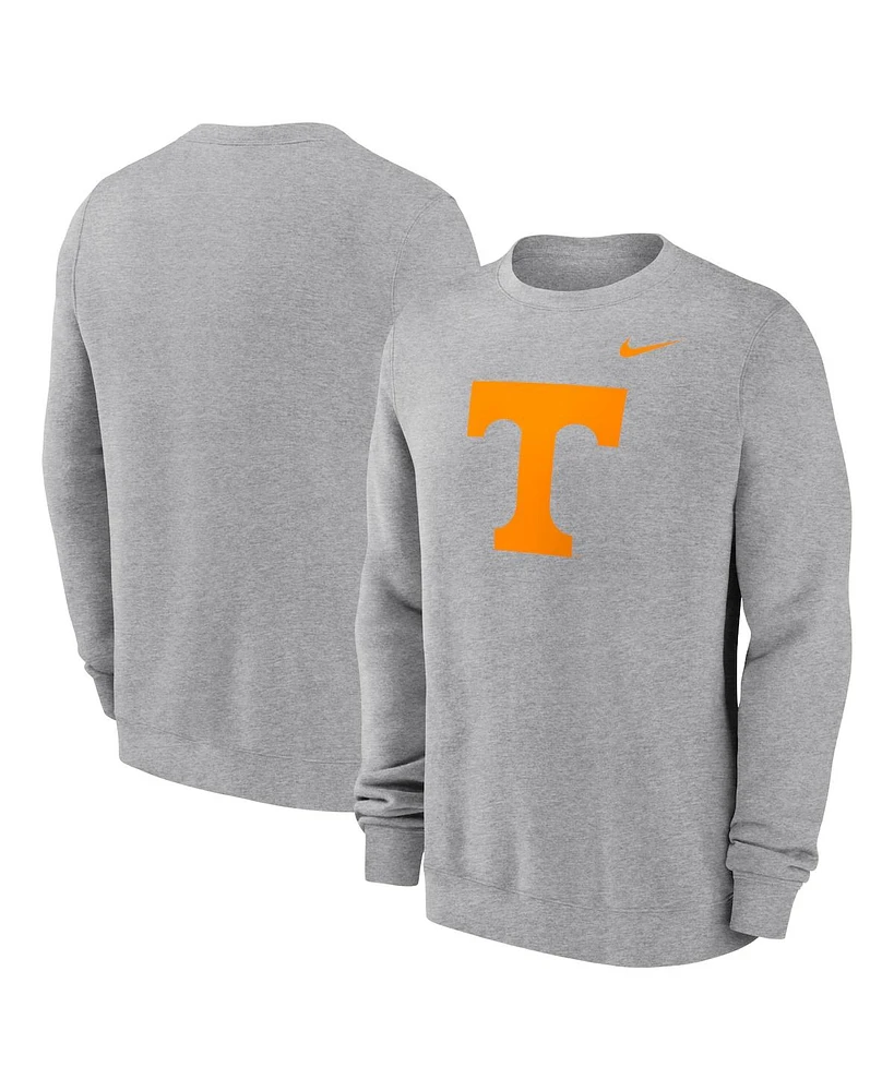 Nike Men's Heather Gray Tennessee Volunteers Primetime Evergreen Fleece Pullover Sweatshirt