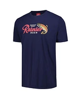 American Needle Men's and Women's Navy Rainier Logo T-Shirt